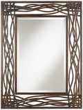 Uttermost, Mocha Brown Dorigrass Mirror 0.5 x 32 x 42, 1.00 D x 32.00 W x 42.00 H