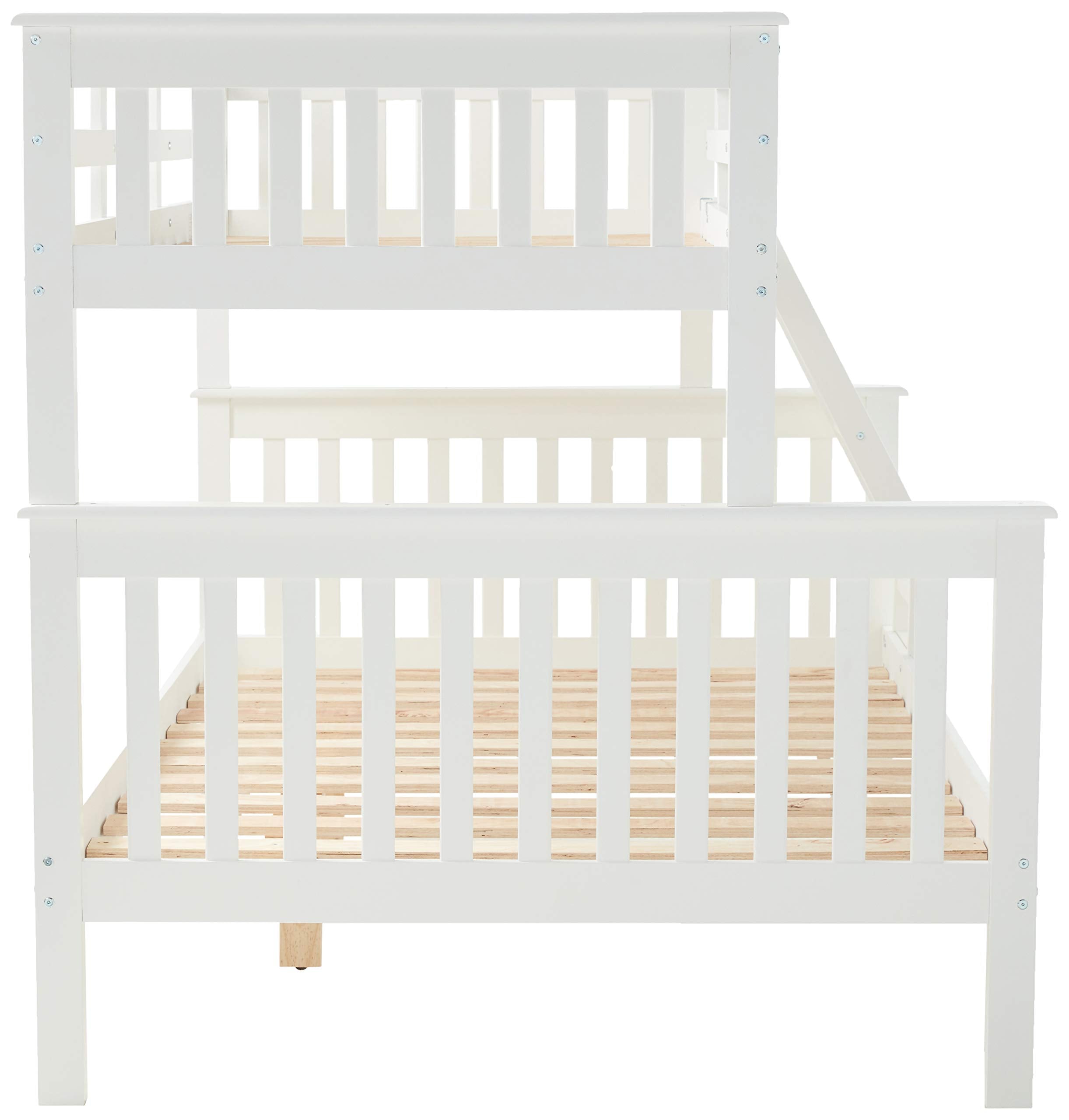 Donco Kids 122-3-Tfw Mission Bunk Bed, Twin/Full, White