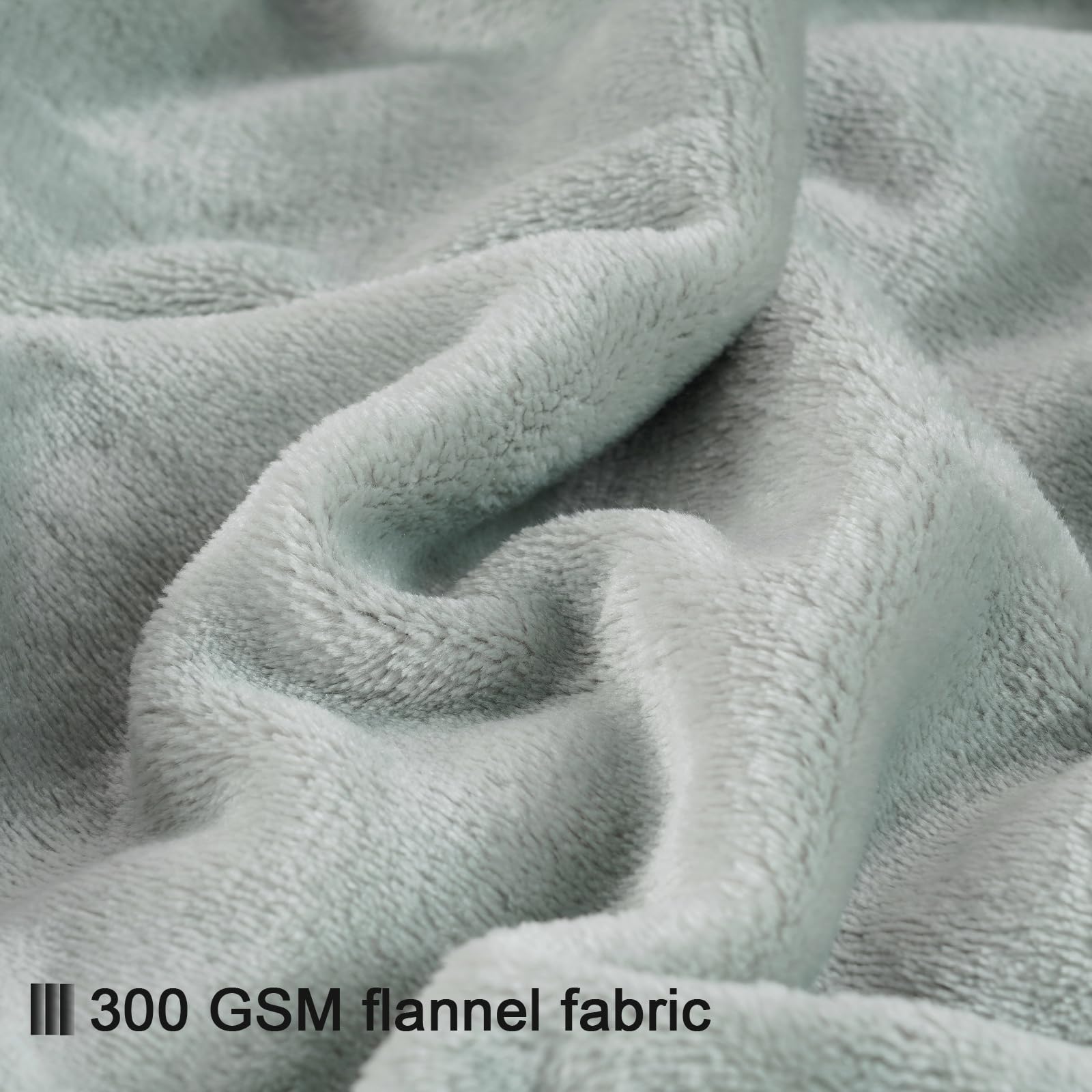 Phf Oversized King Fleece Blanket 120'X120', No Shed No Pilling Big Soft Blanket, Extra Large 10'X 10' Lightweight For Bed, Sofa Travel And Camping, Suitable For All Season, Sage Green