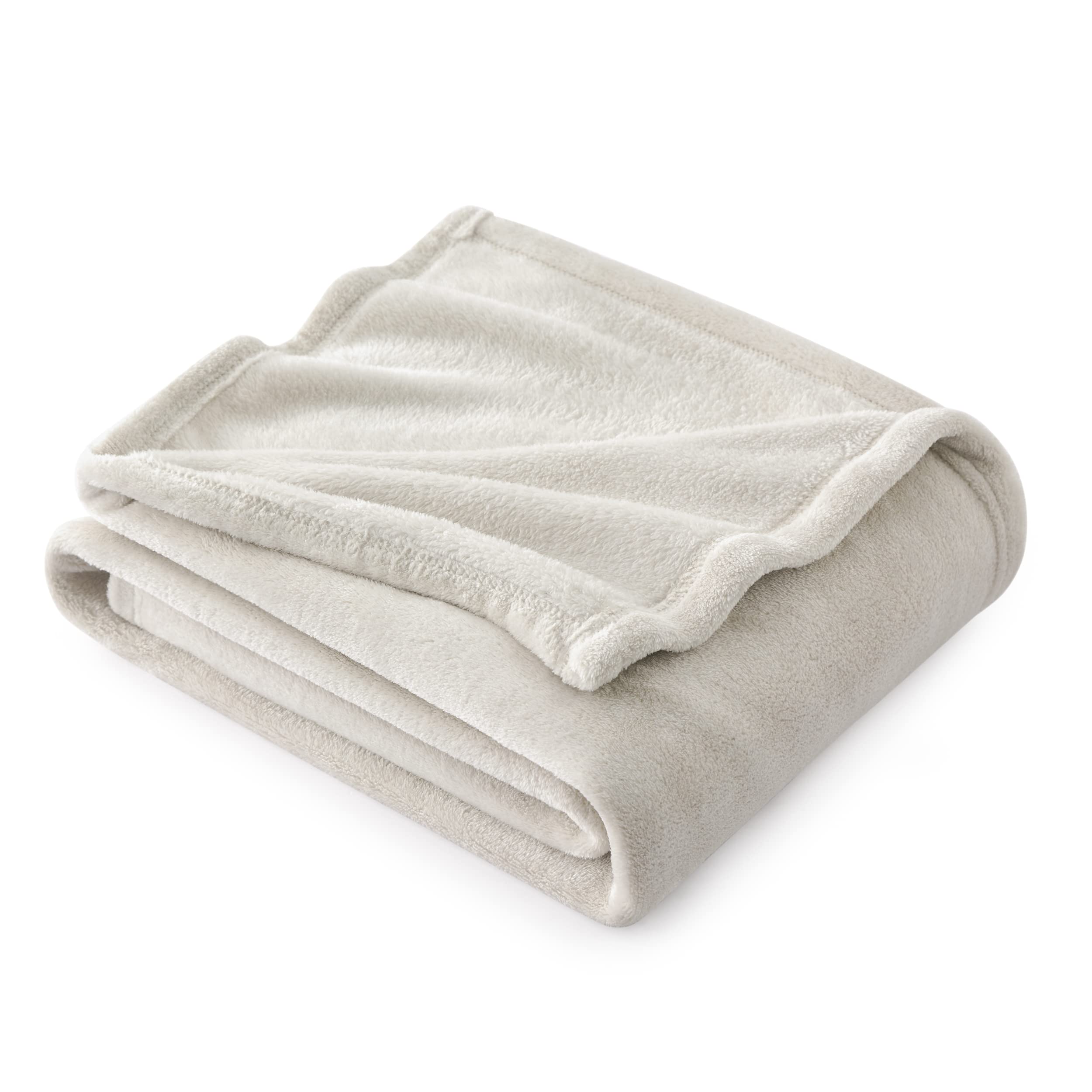 Bedsure Fleece Blanket Throw Blanket Linen - 300Gsm Soft Lightweight Plush Cozy Blankets For Bed, Sofa, Couch, Travel, Camping