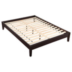 Coaster Home Furnishings Hounslow Transitional Queen Size Pine Wood Platform Bed Frame Headboard Compatible Bed Base Cappuccino 300555Q