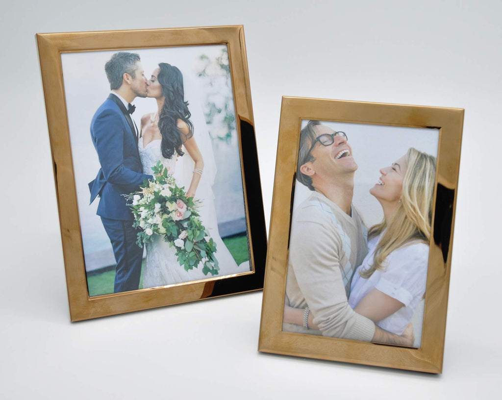 Decanit 3.5X5 Picture Frames Rose Gold Metal Photo Frames For Tabletop Display And Wall Decoration-Best Gifts For Family