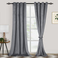 Xwzo Velvet Curtains 96 Inches Long - Soft Room Darkening Thermal Insulated Thick Window Curtain Panels For Bedroom/Gallery/Home