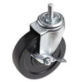 Alera SW790004 Optional Casters for Wire Shelving, 125 Lbs./caster, Black, 4/set