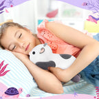 Mewaii Cute Cow Plush Pillow, Kawaii Plushies White Cow Stuffed Toys, Squishy Plushies, Cuddle Plush Pillow For Boys & Girls