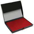 Supply360 As-Shi0940195 Shiny Large Stamp Pad, Felt, Plastic Cover, S4, 5' X 7', Red Ink