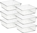 Kepzell 6 Pcs Square Drawer Storage Organizer Box For Makeup, Jewelries, Utensils In Bedroom Dresser, Office And Kitchen