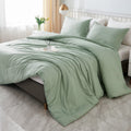 Litanika Oversized King Comforters Black Super King Plus Size, 3 Pieces Lightweight Solid Bedding Comforter Set, All Season Fluf