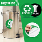 Sukh 6 Pack Recycle Sticker For Trash Can Large Sign Garbage Recycling Sticker Reuse Recycle Vinyl Perfect For Kitchen Necessity