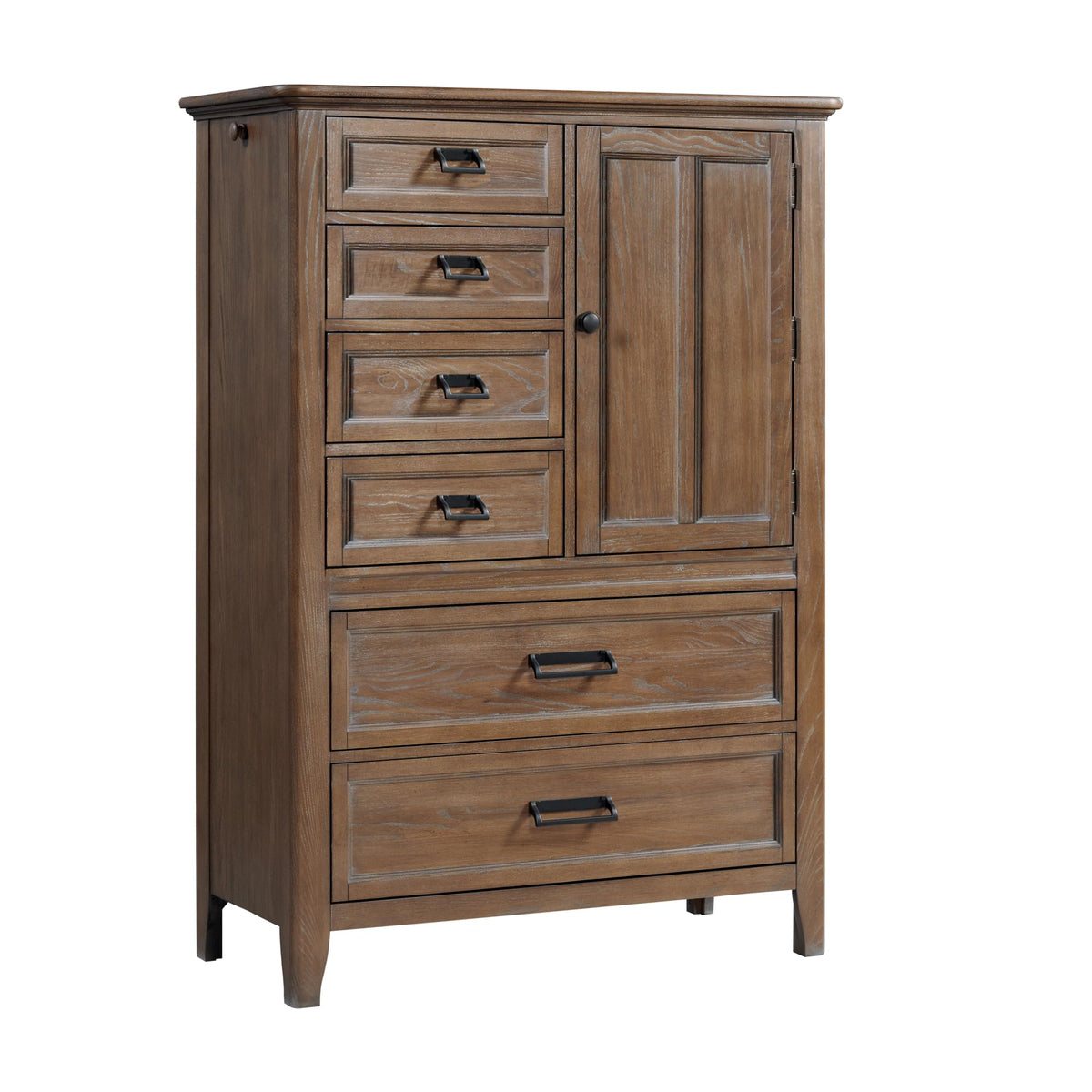 Intercon Alta Gentleman's Chest, 6 Drawer Dresser, Brown