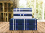 Elegant Comfort Lilliana Plaid 6-Piece Sheet Set, Supreme Coziness Fade & Wrinkle Resistant, 1500 Premium Hotel Quality Microfiber, Sheet Featuring Smart Pockets, Plaid Sheet Set, Twin, Navy Blue