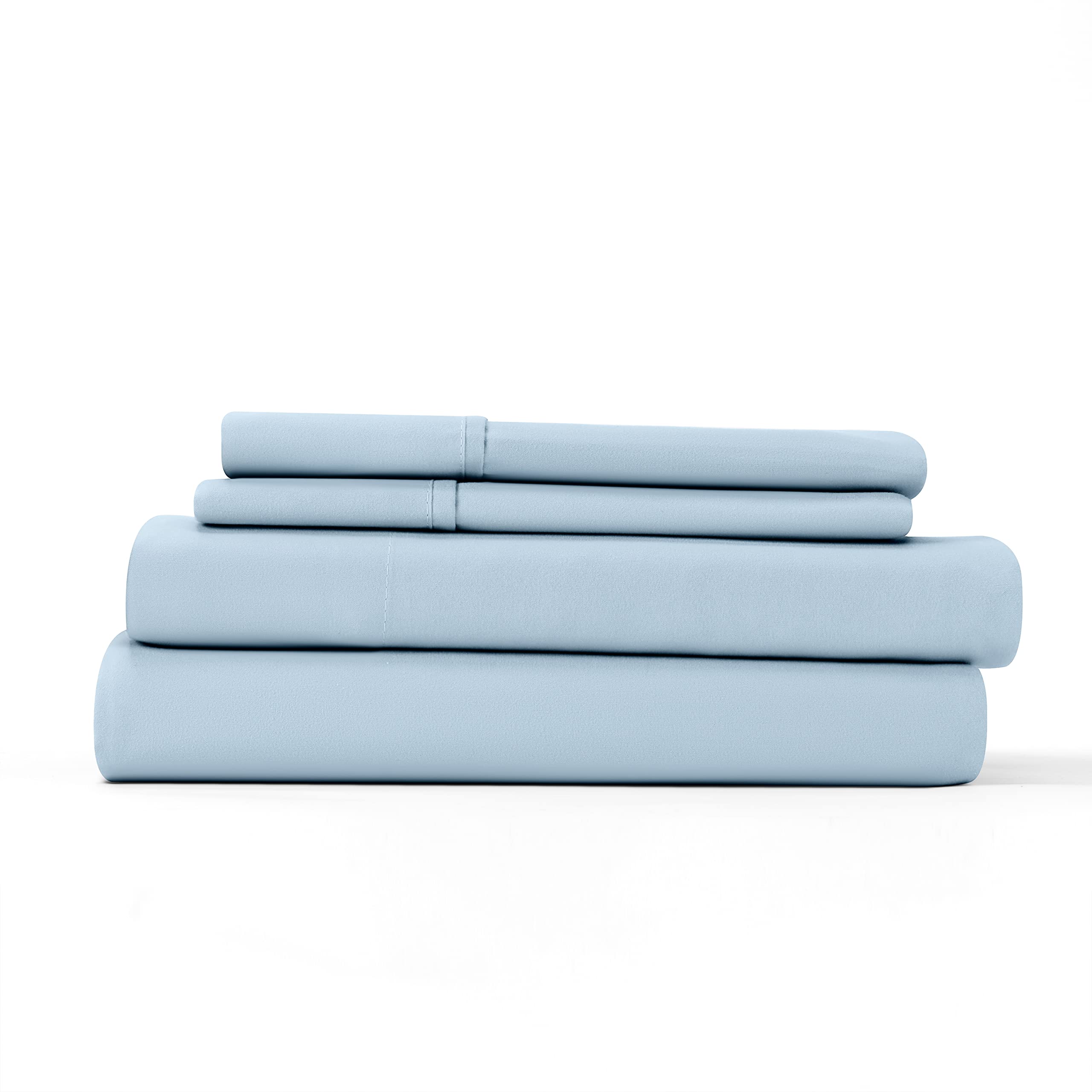 Linen Market Bed Sheets For King Size Bed (Light Blue) - Sleep Better Than Ever With These Soft And Cooling King Sheets - Deep P