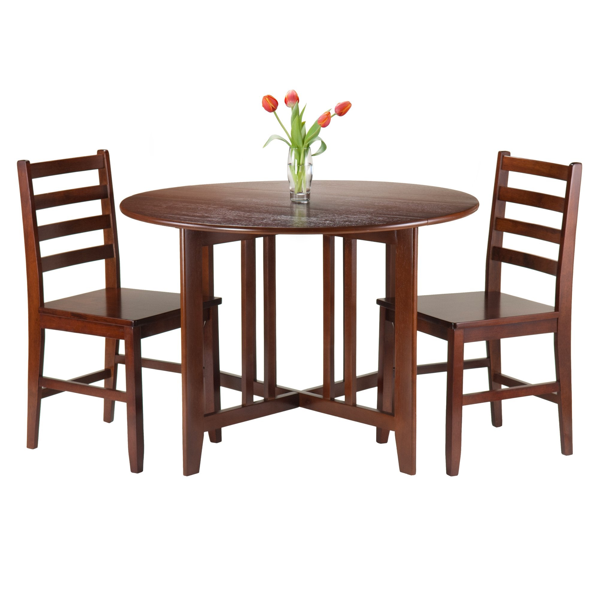 Winsome Alamo Dining, 2 Chairs, Walnut