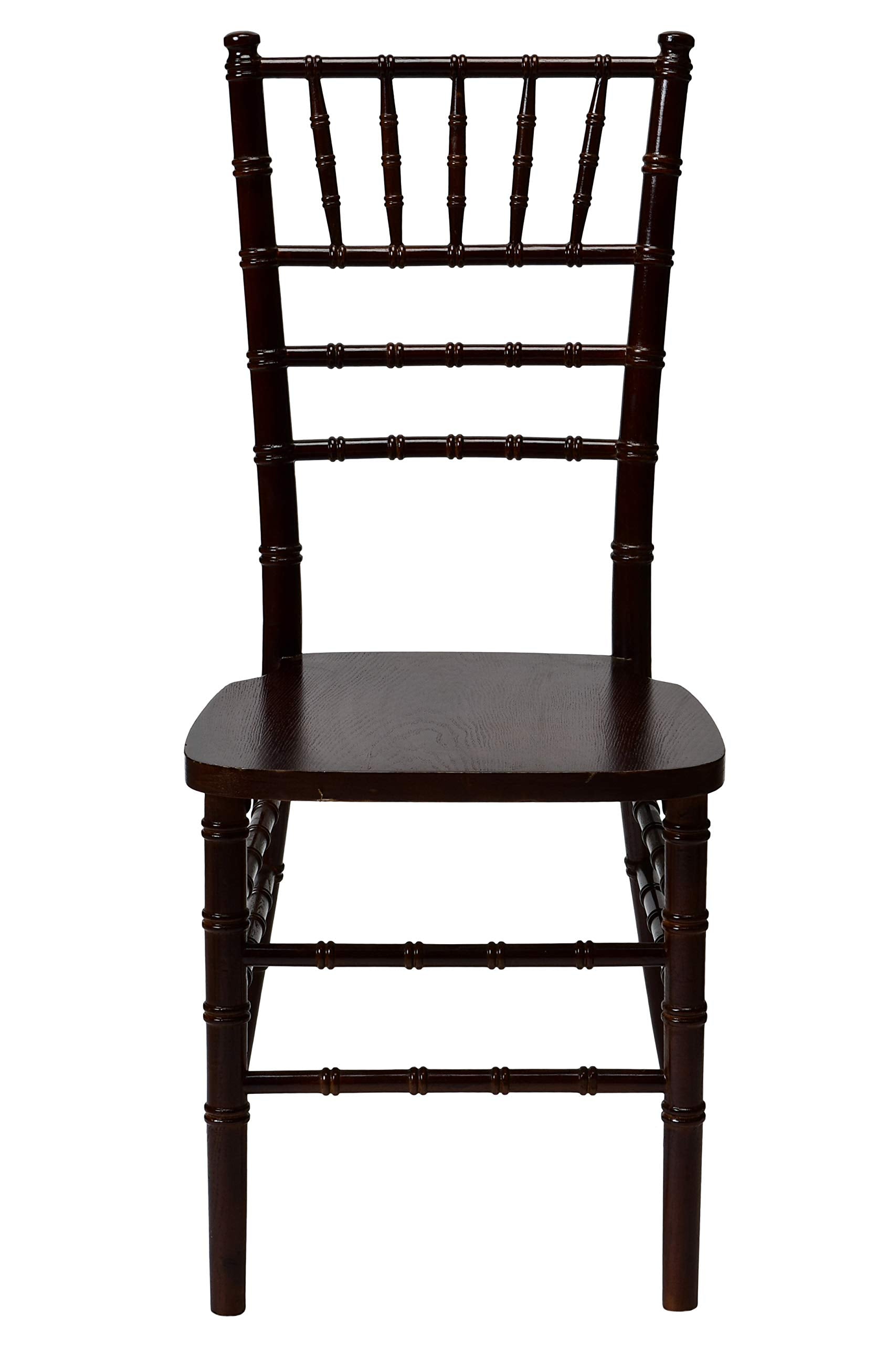 Commercial Seating Products European Red Mahogany Wood Dining Chairs, 1-Pack