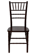Commercial Seating Products European Red Mahogany Wood Dining Chairs, 1-Pack