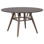 Coaster Home Furnishings Everton 5-Piece Round 53-inch Dining Table Set Dark Walnut