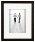 MCS 16x20 Inch Dakota Wood Shadow Box Frame with 11x14 Inch Mat Opening, Black (52733)