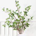 Melorca&Guilla Artificial Plants,3PCS 43.3 Green Faux Branches for Vase,Artificial Plants for Shop Garden Office Home D  cor