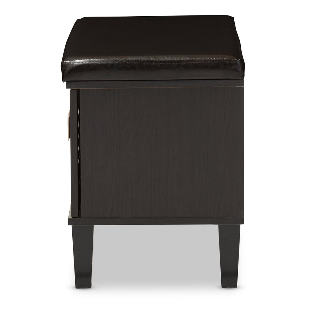Baxton Studio FP-6793-Espresso Storage-Benches, Dark Brown