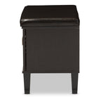 Baxton Studio FP-6793-Espresso Storage-Benches, Dark Brown