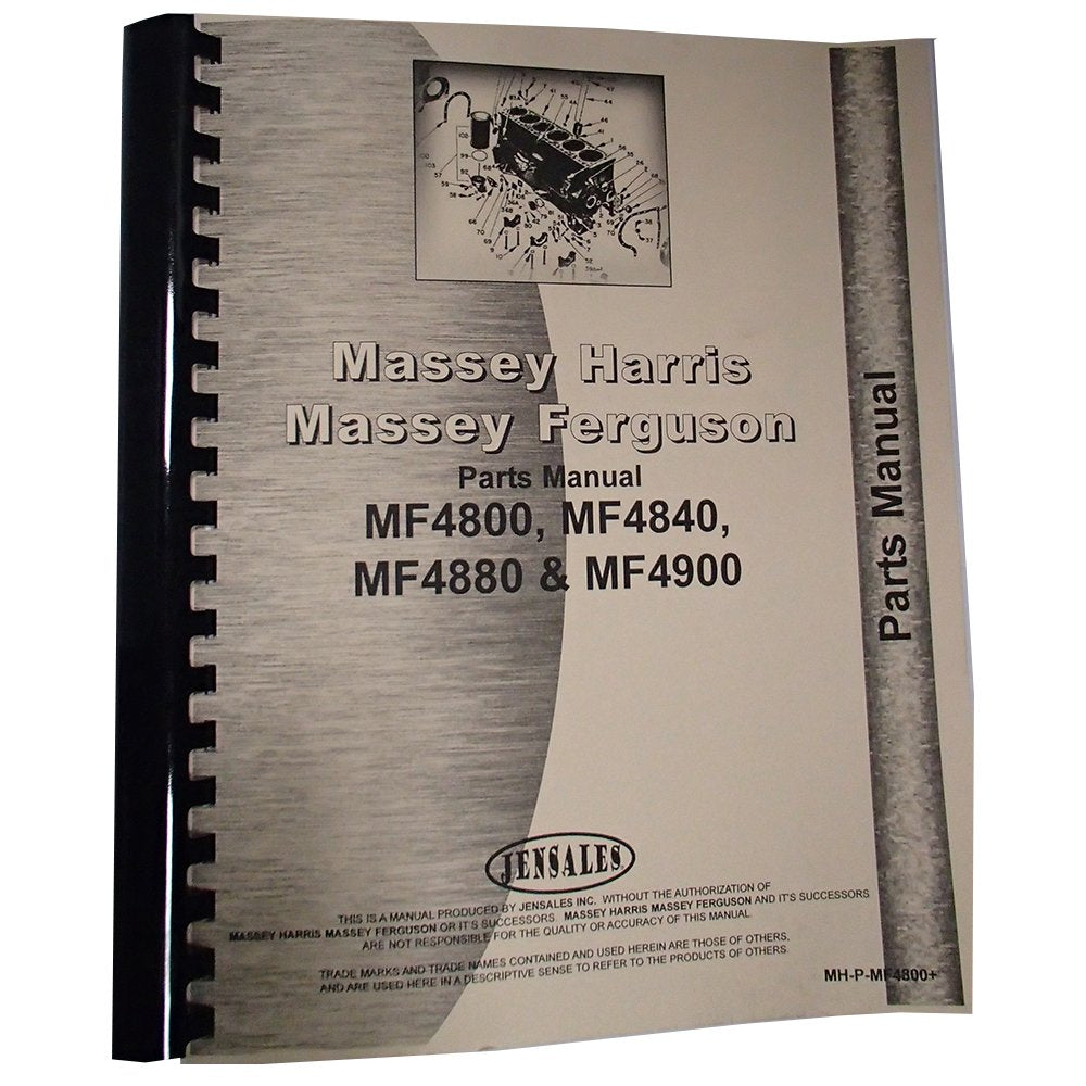 Raparts Parts Manual Fits Massey Ferguson 4800 4840 4880 4900 Tractor Chassis