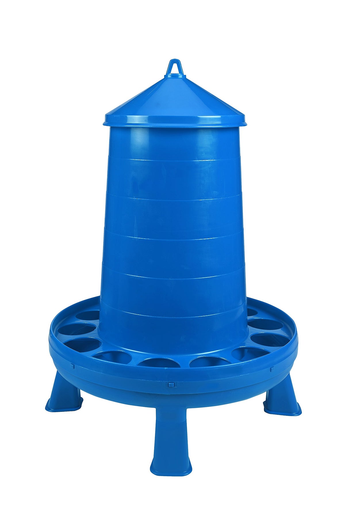 Double-Tuf Poultry Feeder With Legs  Durable Feeding Container  Carrying Handle For Chickens & Birds  Chicken Feeder  35 Lbs