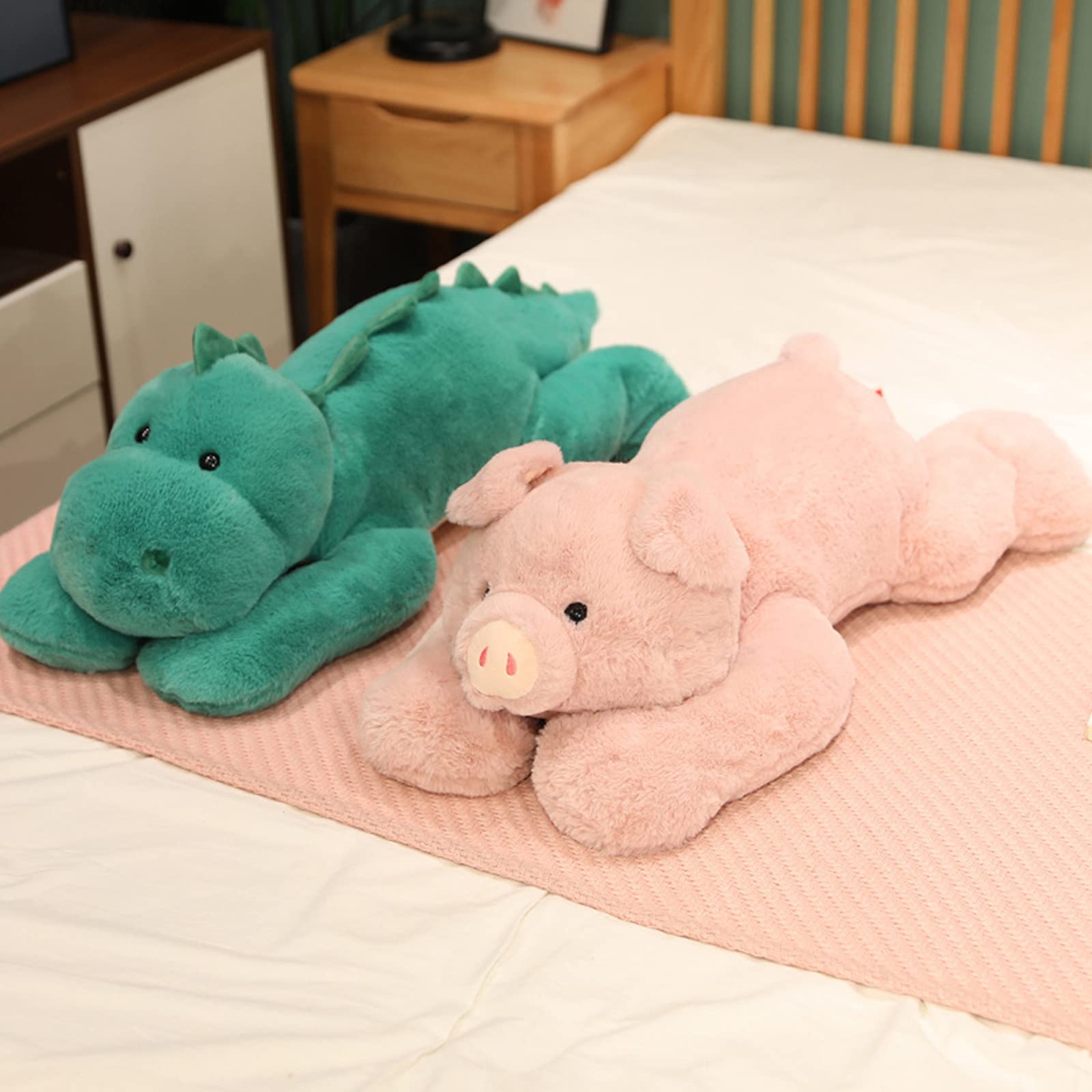 Doireum Weighted Stuffed Animals, 3.3 Lbs Weighted Pig Stuffed Animal Toy Pig Weighted Plush Animals Throw Pillow Gifts For Boys