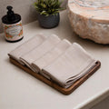 DEBAANS 100% Bamboo Hand Towels Set of 4 | Buttery Soft, UltraAbsorbent, Lightweight, AntiMicrobial, Hypoallergenic, Quick Dry