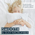Hc Collection King Pillow Cases Set Of 2- Microfiber, Extra Soft Pillowcases - Easy Care & Machine Washable - Taupe