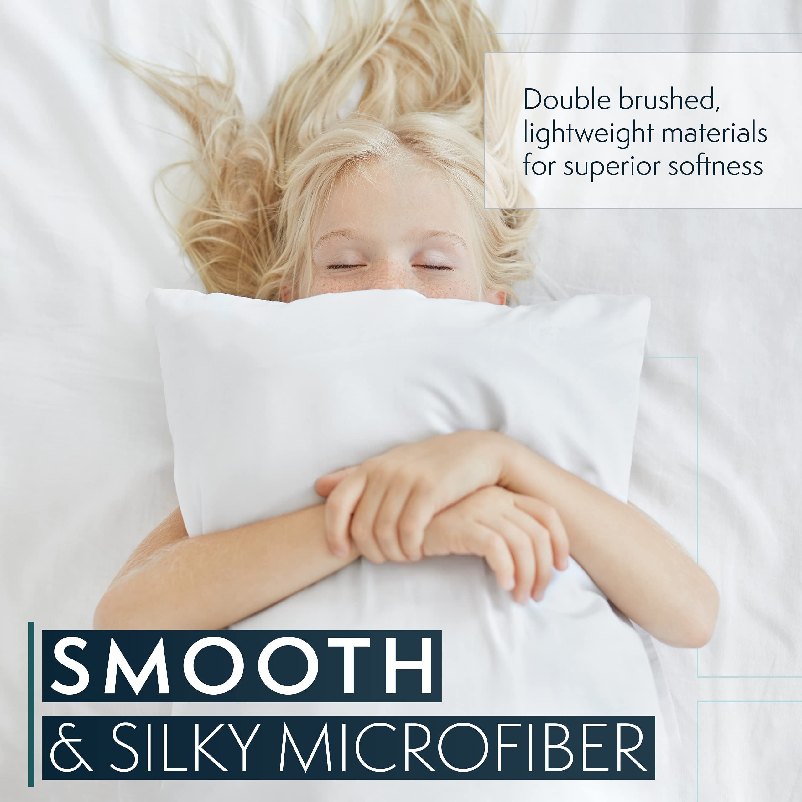 Hc Collection King Pillow Cases Set Of 2- Microfiber, Extra Soft Pillowcases - Easy Care & Machine Washable - Taupe