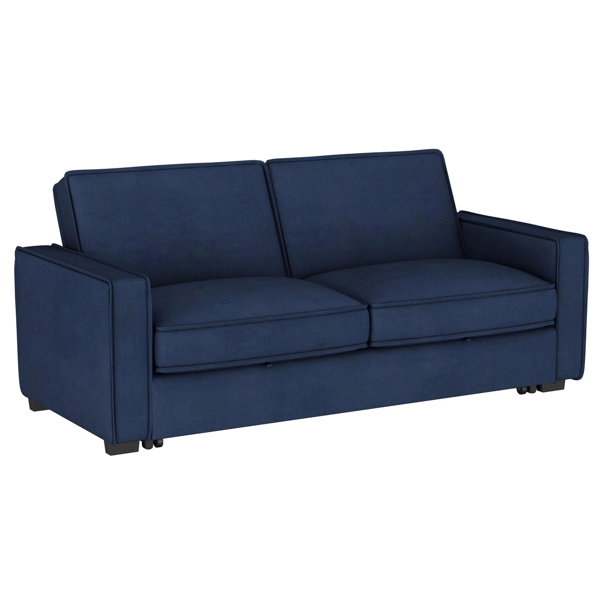 Coaster Home Furnishings Gretchen Multipurpose Upholstered Convertible Sleeper Sofa Bed Navy Blue