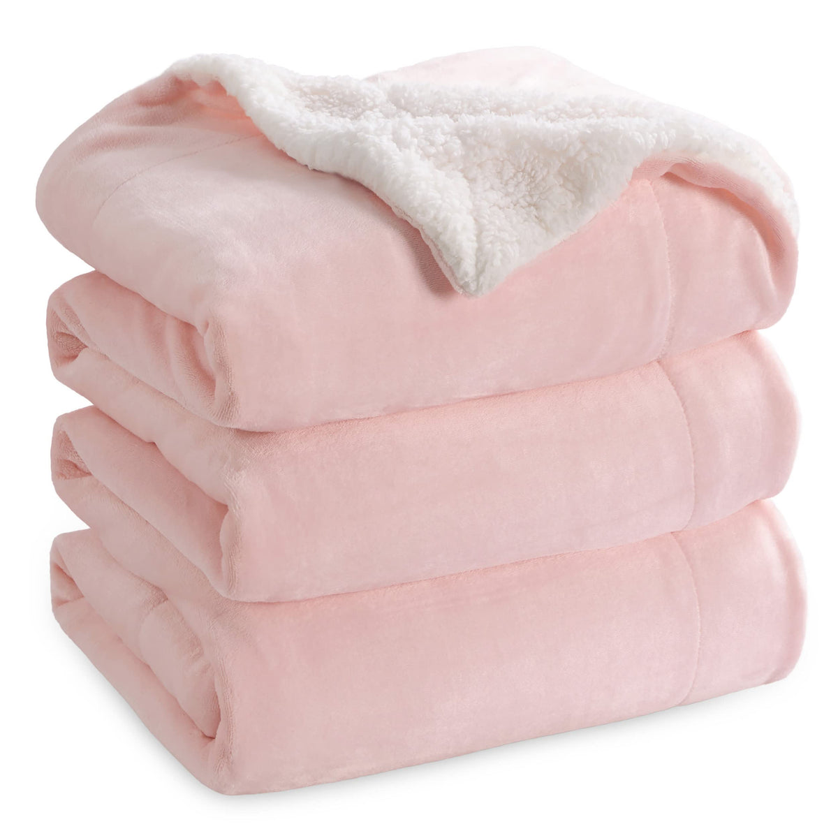 Bedsure Sherpa Fleece King Size Blanket For Bed - Thick And Warm Blankets For Winter, Soft And Fuzzy Large Blanket King Size, Pi