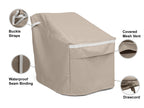 Covermates Outdoor Chair Cover - Premium Polyester, Weather Resistant, Drawcord Hem, Seating And Chair Covers, 25W X 28D X 36H, Clay