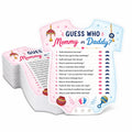 Festiko Mommy or Daddy Baby Shower Game Cards for Family Fun, Godh Bharai Party Activity Cards with Hindi Questions, Baby Shower