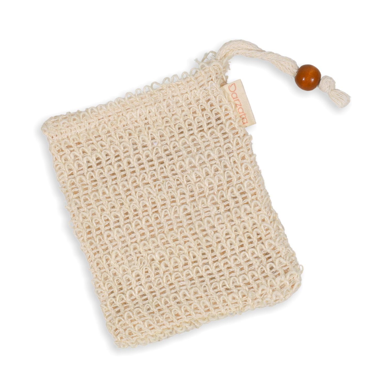 Darzata Sisal Soap Saver Bag | Portable Soap Holder | Travel Friendly | Natural Sisal Exfoliating Pouch For Foaming And Drying S