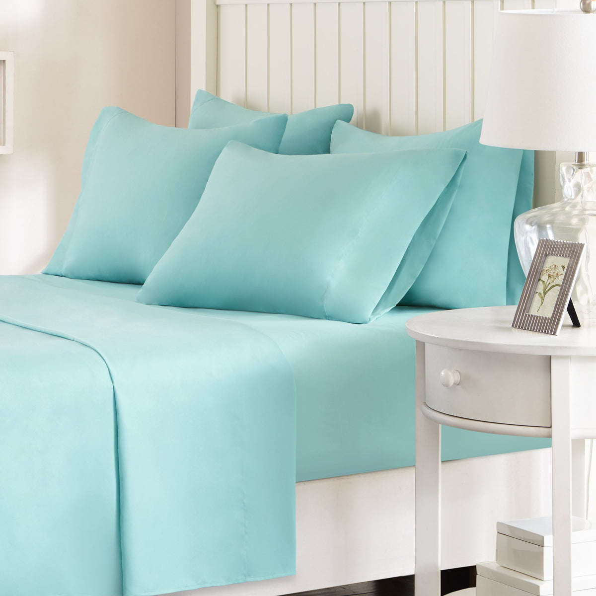 Comfort Spaces Cs20-0118 Microfiber Set 14 ' Deep Pocket, Wrinkle Resistant All Around Elastic-Year-Round Cozy Bedding Sheet,6