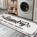 Siyulala Laundry Room Rug Runner 20X59 TPR Non Slip Farmhouse Laundry Rugs for Laundry Room Decor Washable Runner Rugs for Kitch
