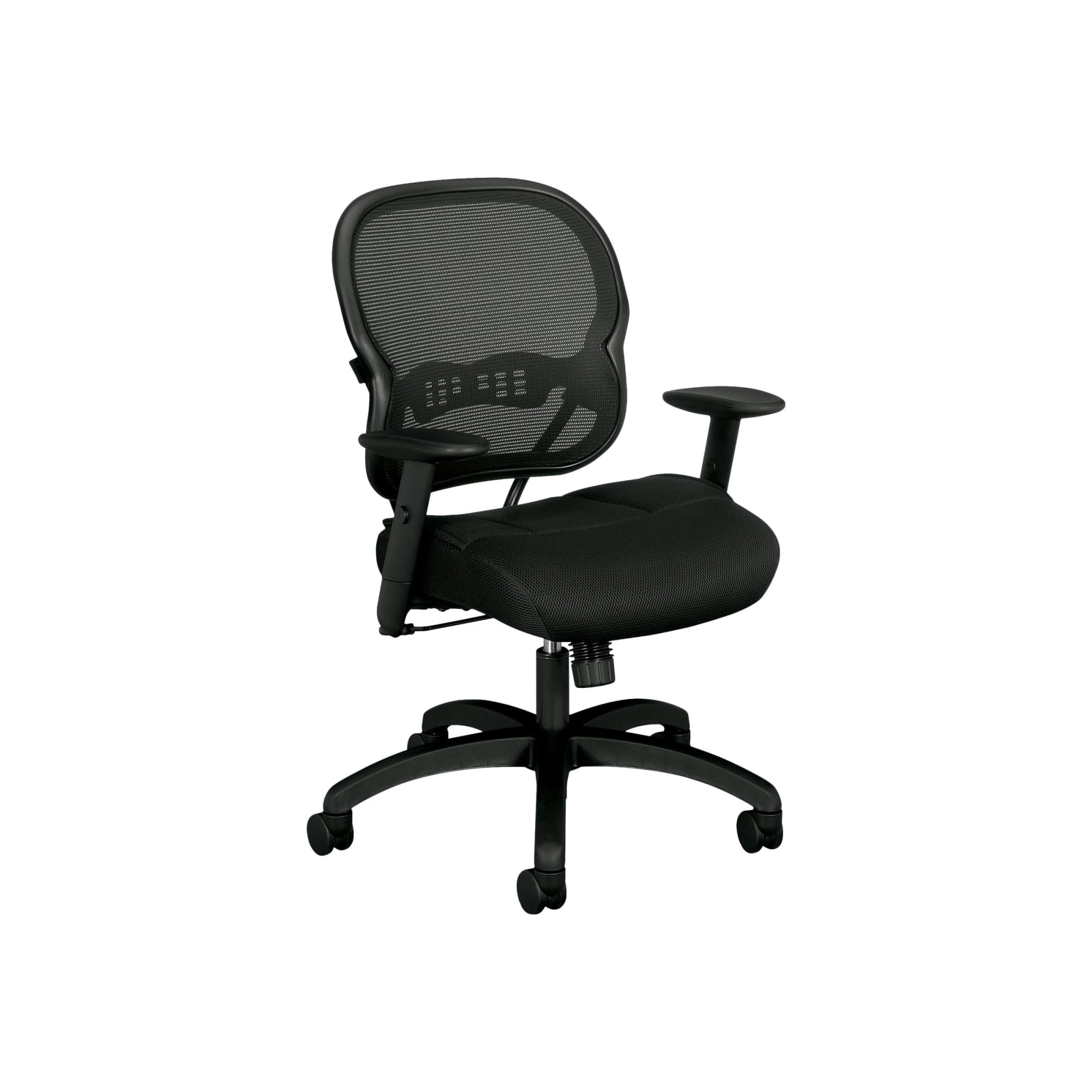 Hon Basyx Wave™ Hvl712 Mid-Back Mesh Task Chair, Black
