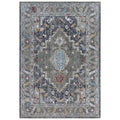 Sanction 9' X 12' Abstract Gray/Grey/Multi Color Power-Loomed Area Rug