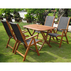 International Caravan Furniture Piece Tordera Royal Tahiti Set Of Five Dining Group