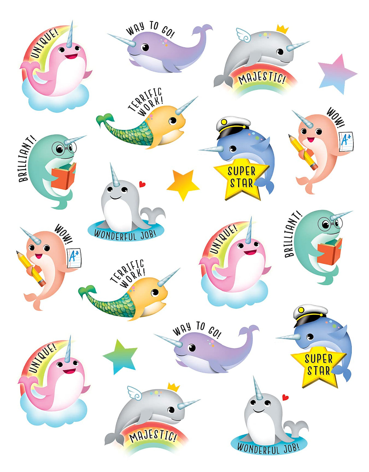 Teacher Created Resources Narwhals Stickers (Tcr8198)