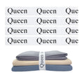 Maletnd 4 Pieces Bed Sheet Organizer Bands, Sheet Organizers And Storage Label Bands, Sheet Label For Bedding, Sheets Organizer