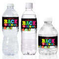 Waahome Welcome Back To School Water Bottle Labels Decorations, 24Pcs Waterproof Back To School Stickers Labels For Bottle Decor