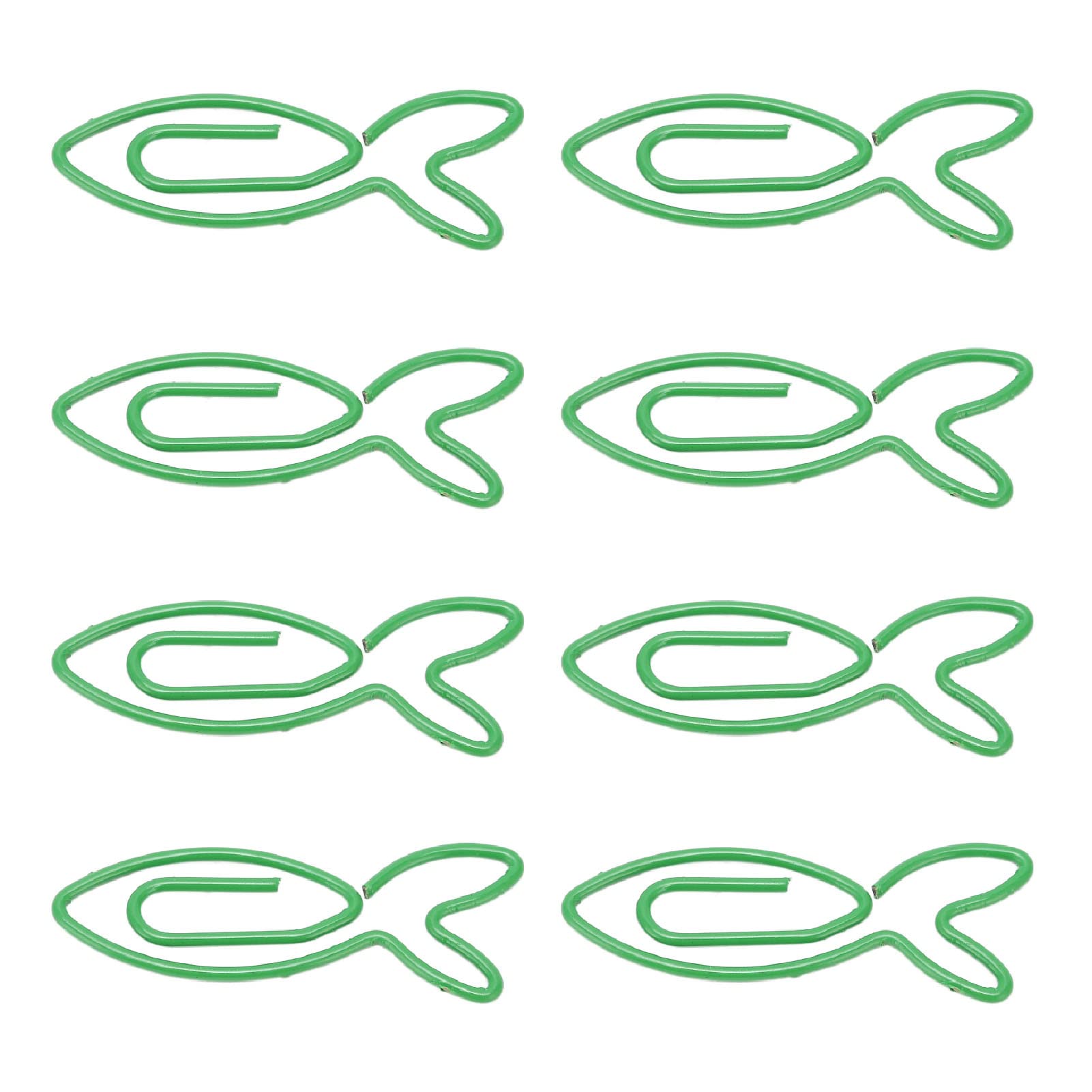 100 Count Fish Shaped Paper Clips Cute Dolphin Paperclip Clamp Creative Office Supplies With Storage Box (Fish)