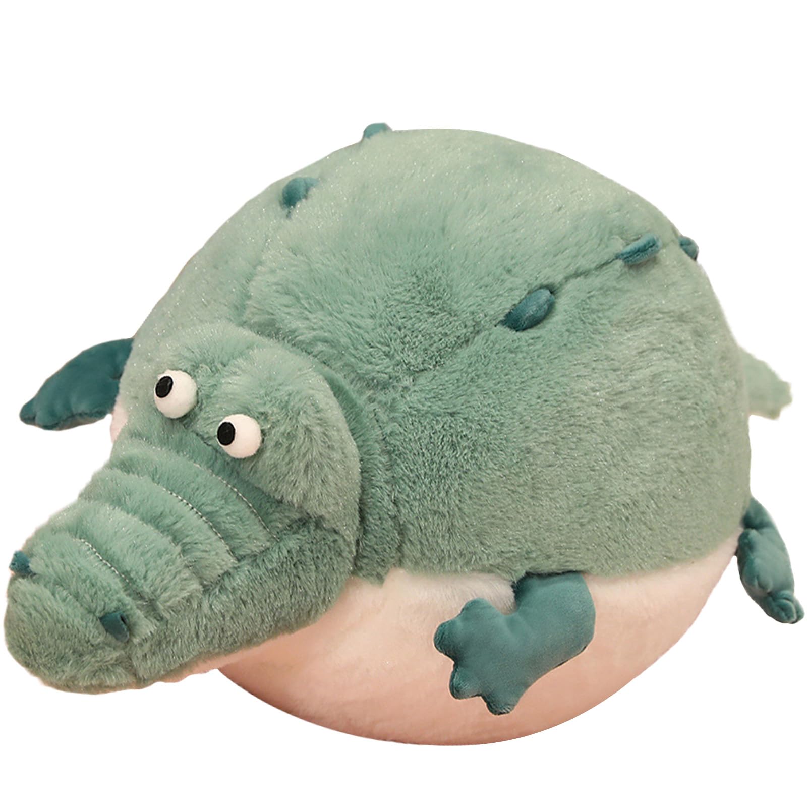 Gailimaiya Alligator Stuffed Animal 23.7' Funny Plush Toy, Chubby Crocodile Plush Body Pillow, Unique Fat Crocodile Stuffed Ani
