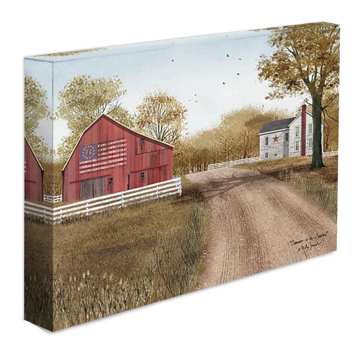 Summer In The Country Wrapped Canvas Print Wall Art