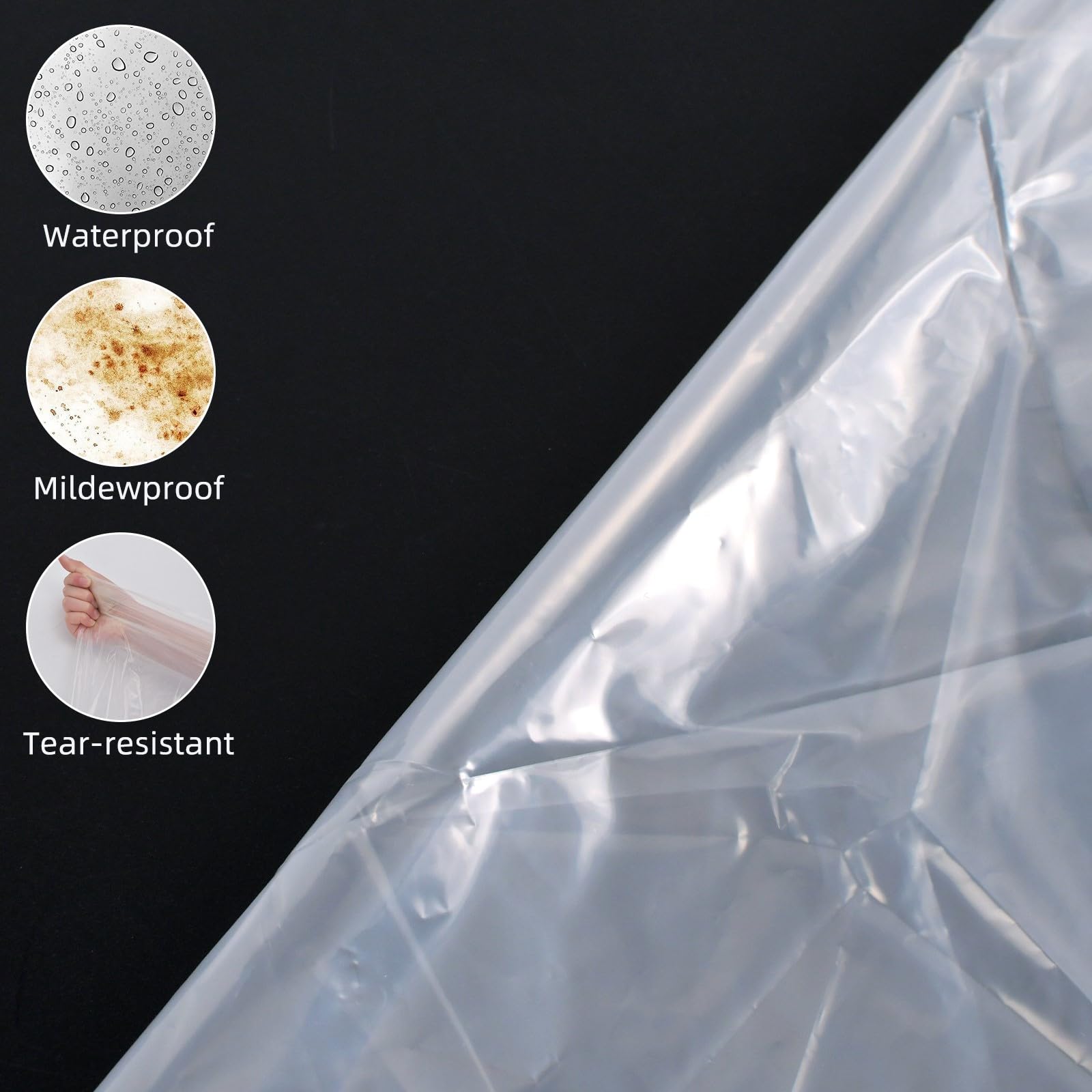 Topsoon 2Pk Mattress Bag – Clear Plastic Mattress Disposal Bag – Moving & Storage Cover For Mattress Or Box Spring – Heavy-Duty Mattress Moving Supplies (1.5Mil,Twin 39' X 14' X 96')