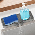 GUUKIN Sponge Holder for Kitchen Sink, Sink Caddy and Soap Tray | 10x4 inch Kitchen Sink Organizer | Compatible with Scrub Daddy