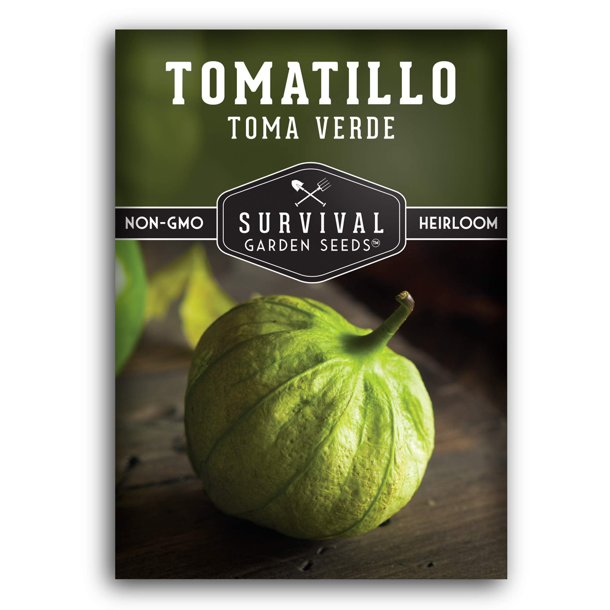 Survival Garden Seeds - Toma Verde Tomatillo Seed For Planting - Packet With Instructions To Plant And Grow Green Salsa Vegetabl