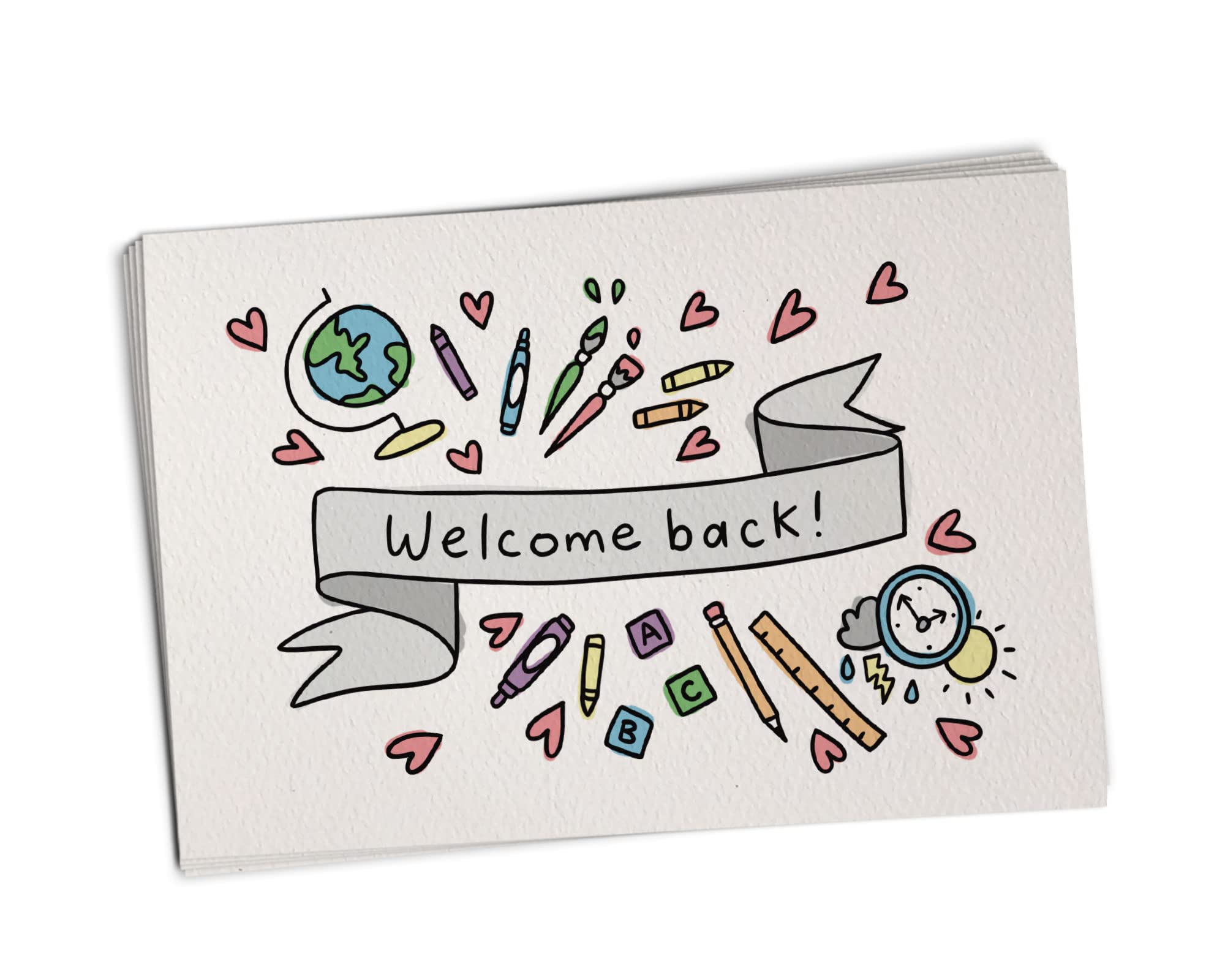 Sugartown Greetings School Supplies Welcome Back To School Postcards - 48 Postcards - Back To School Postcards For Students From